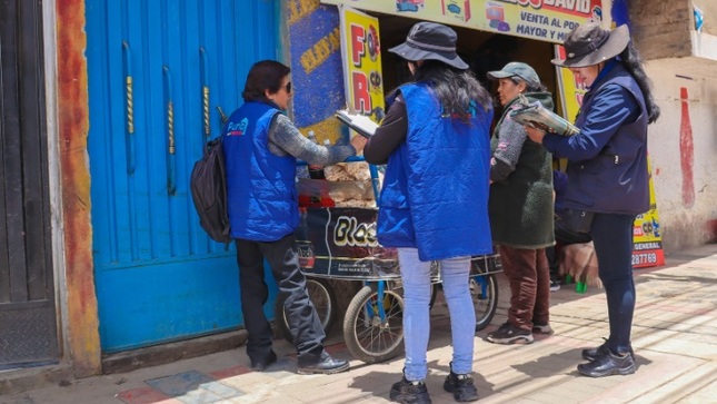 Gerencia de Desarrollo Urbano realizo recorrido de verificacion de chorreras a domicilios de principales arterias de la ciudad de Puno