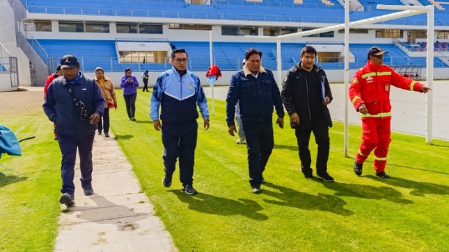 Municipalidad de Puno garantiza seguridad en el estadio una puno para las festividades de la Virgen de la Candelaria 2025