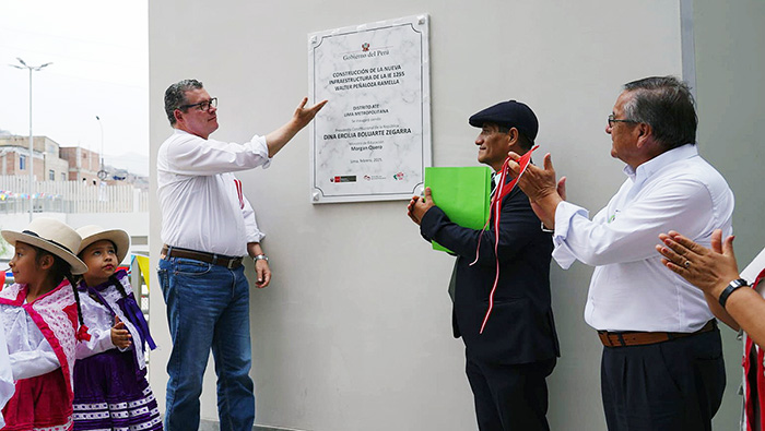 Inauguramos la vigésima segunda Escuela Bicentenario: 1255 Walter Peñaloza Ramella en Huaycán