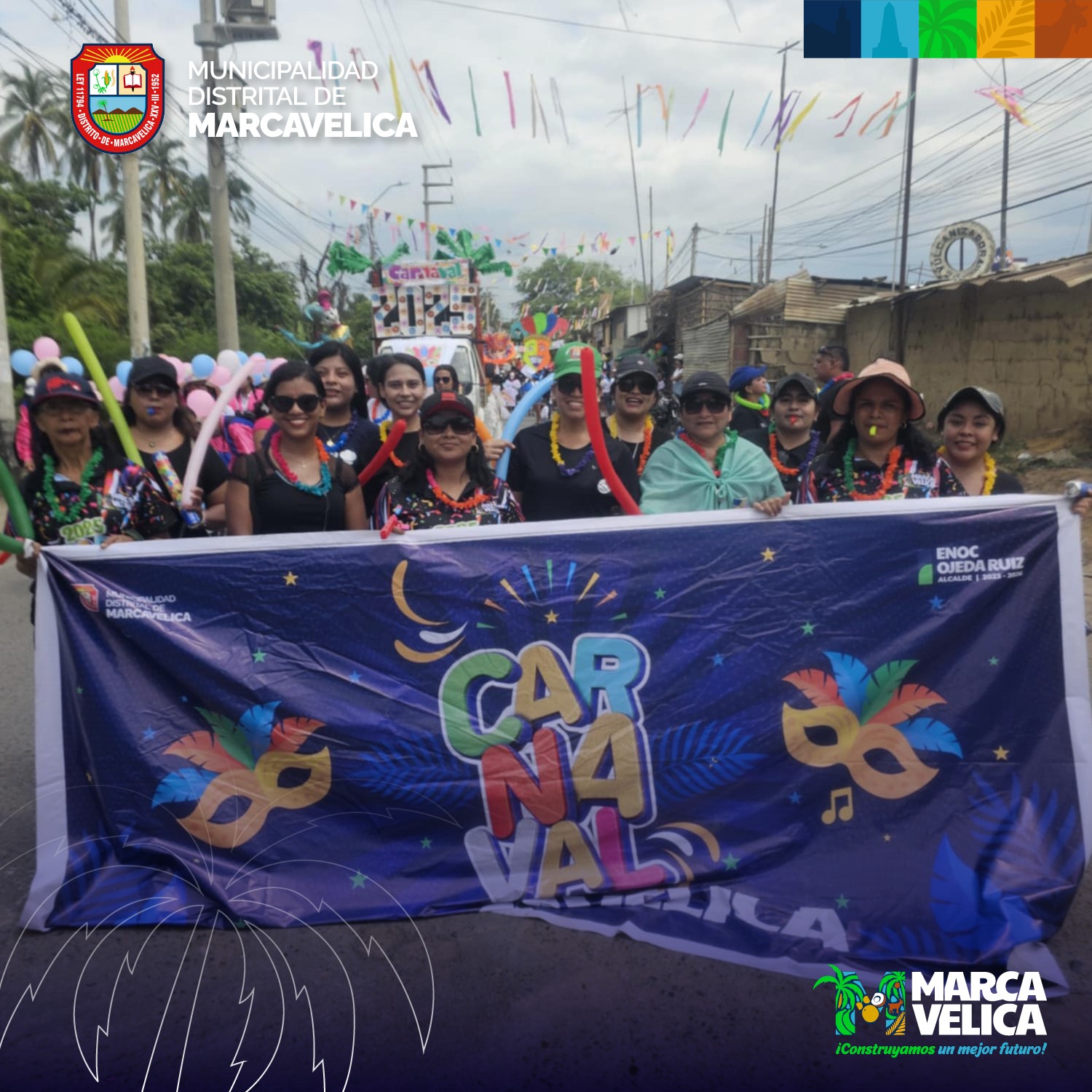 Gran fiesta por el carnaval de Marcavelica en su segunda edición