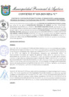 Vista preliminar de documento CONVENIO N° 019-2019-MPA-C