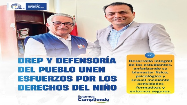 Educación y Defensoría del Pueblo: Unidos por los derechos de la infancia