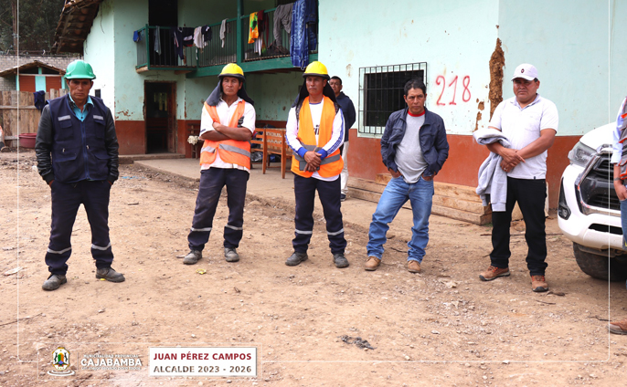 Alcalde supervisa avance de obra de agua y saneamiento en las localidades de Chanshapamba, Churgapamba y Chucruquio
