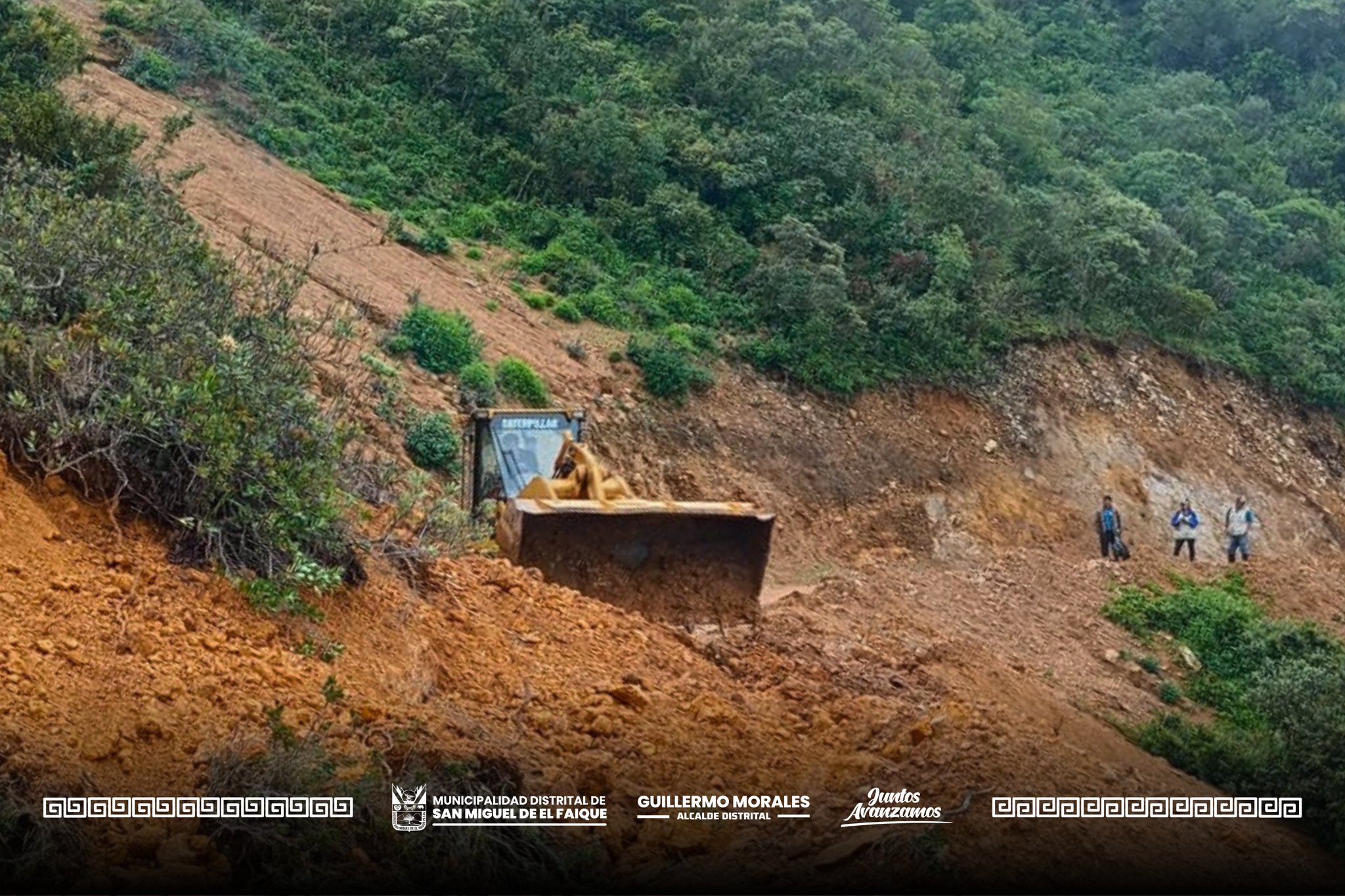 limpieza y rehabilitación de caminos en diversos caseríos