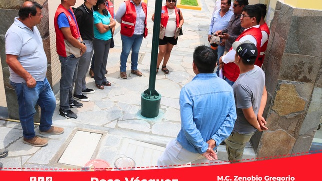 RIS Chilca Mala: Gerente Sub Regional de la UELS, Lic. Caleb Ramos supervisa los trabajos del moderno establecimiento de salud de Calango.