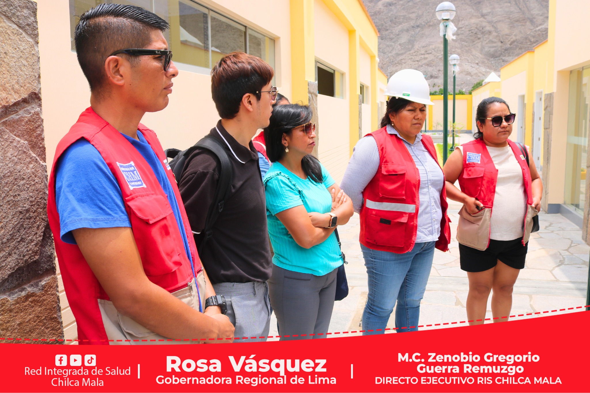 RIS Chilca Mala: Gerente Sub Regional de la UELS, Lic. Caleb Ramos supervisa los trabajos del moderno establecimiento de salud de Calango.