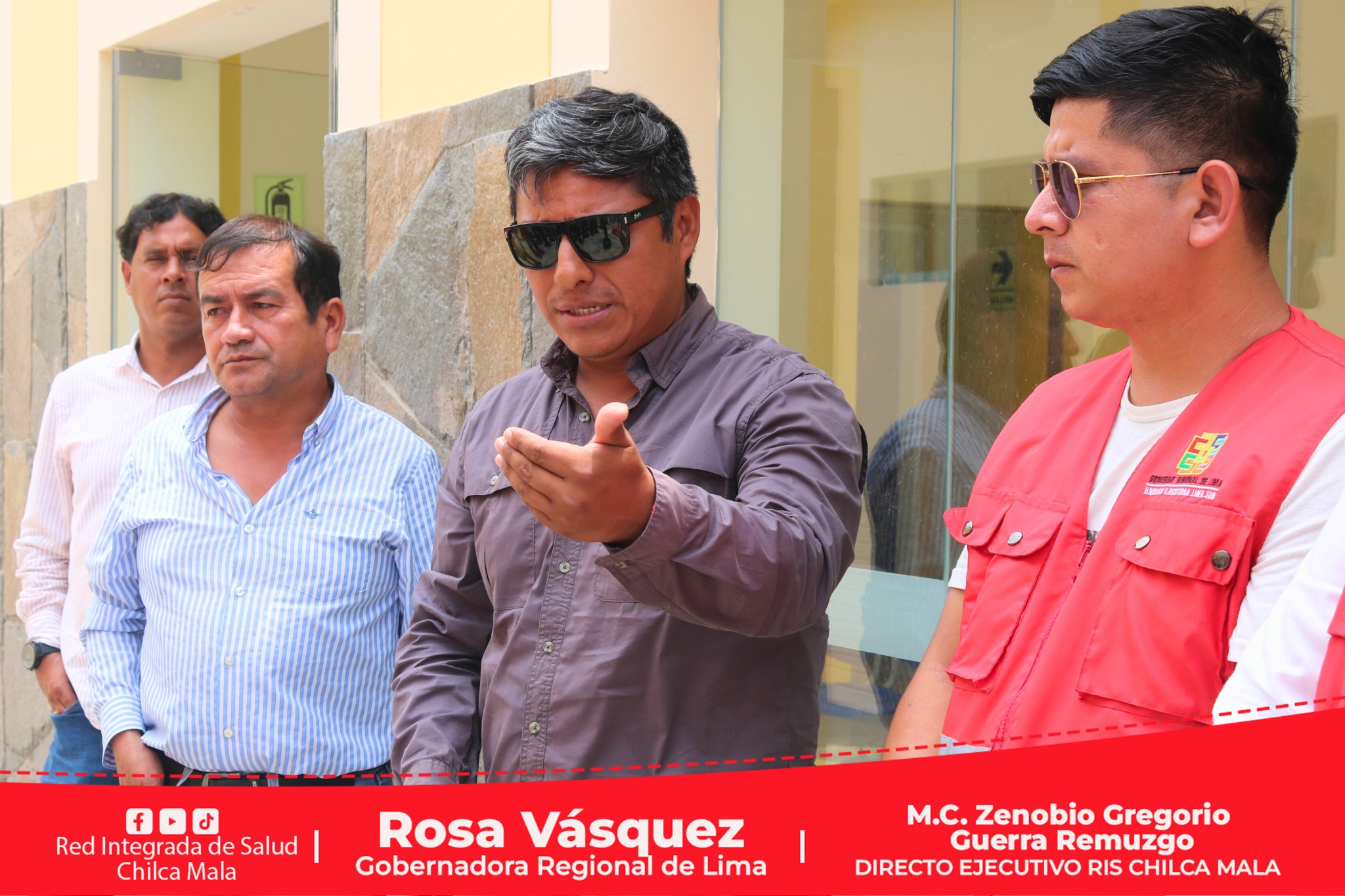 RIS Chilca Mala: Gerente Sub Regional de la UELS, Lic. Caleb Ramos supervisa los trabajos del moderno establecimiento de salud de Calango.
