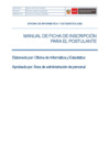 Vista preliminar de documento Manual de ficha de inscripción