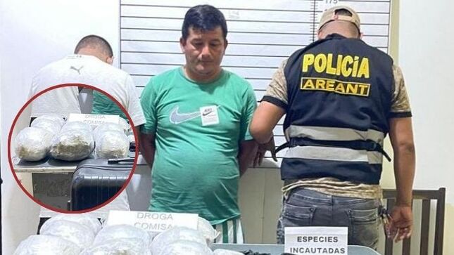 Juzgado condena a 6 años de cárcel a hombre detenido con 9 kilos de marihuana
