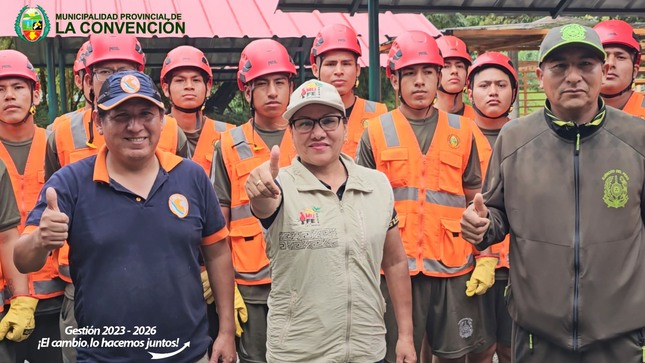 Municipalidad La Convención y ejército peruano trabajan en alianza por la seguridad ante riesgos