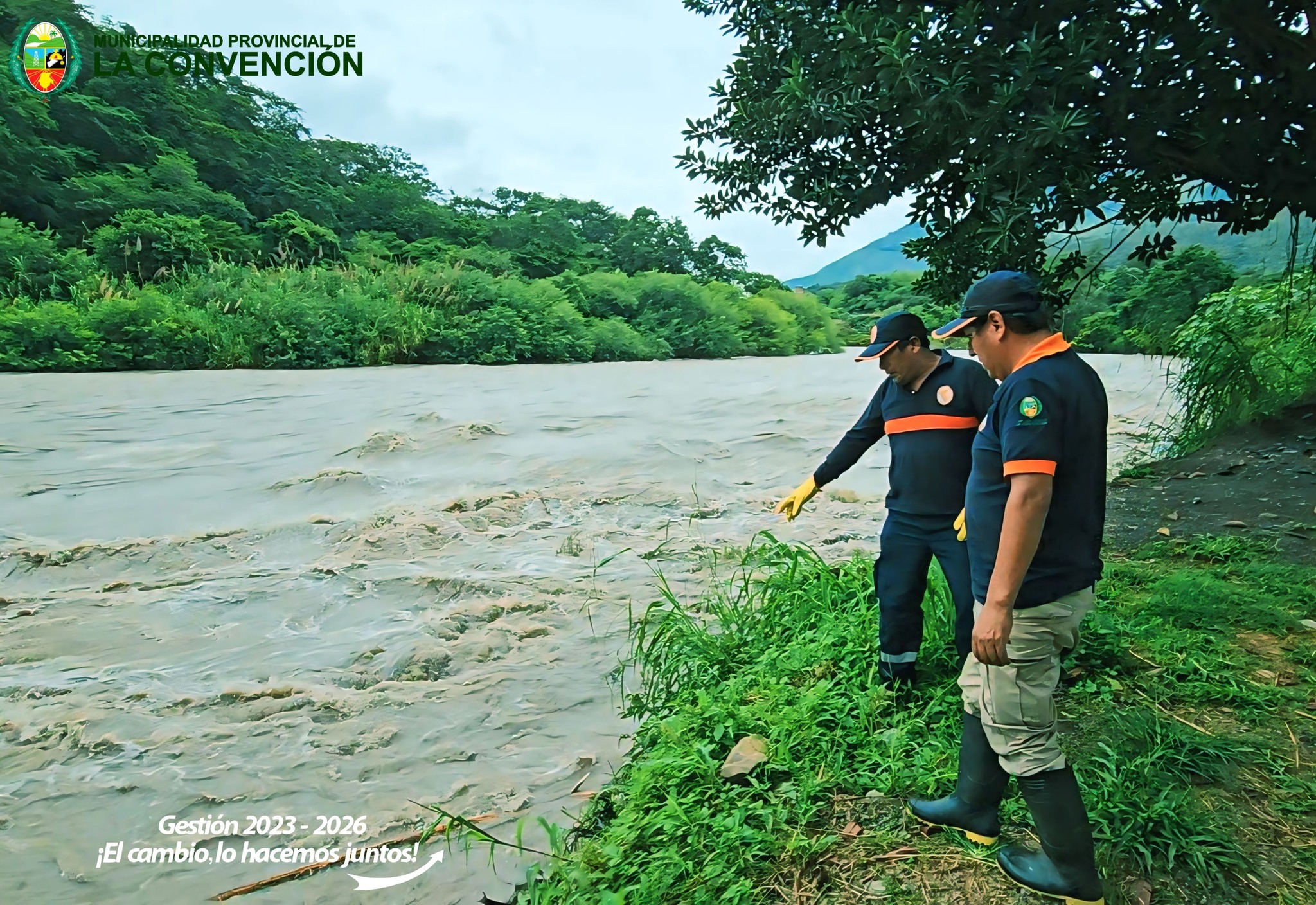 Municipalidad La Convención y ejército peruano trabajan en alianza por la seguridad ante riesgos