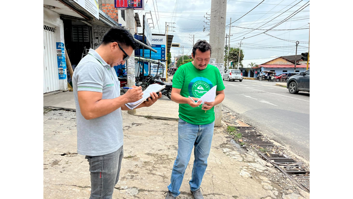 Inspeccionan calles en mal estado dejadas por EMAPA San MartΓn.
