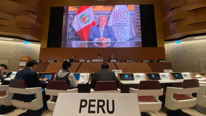 Canciller ratifica posición del Perú en su inquebrantable compromiso con el desarme mundial