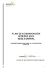 Vista preliminar de documento Plan de Comunicación Interna 2025 Sede Central Sunarp
