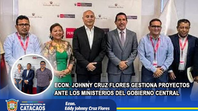 Alcalde de Catacaos gestiona proyectos ante ministerios del Gobierno Central