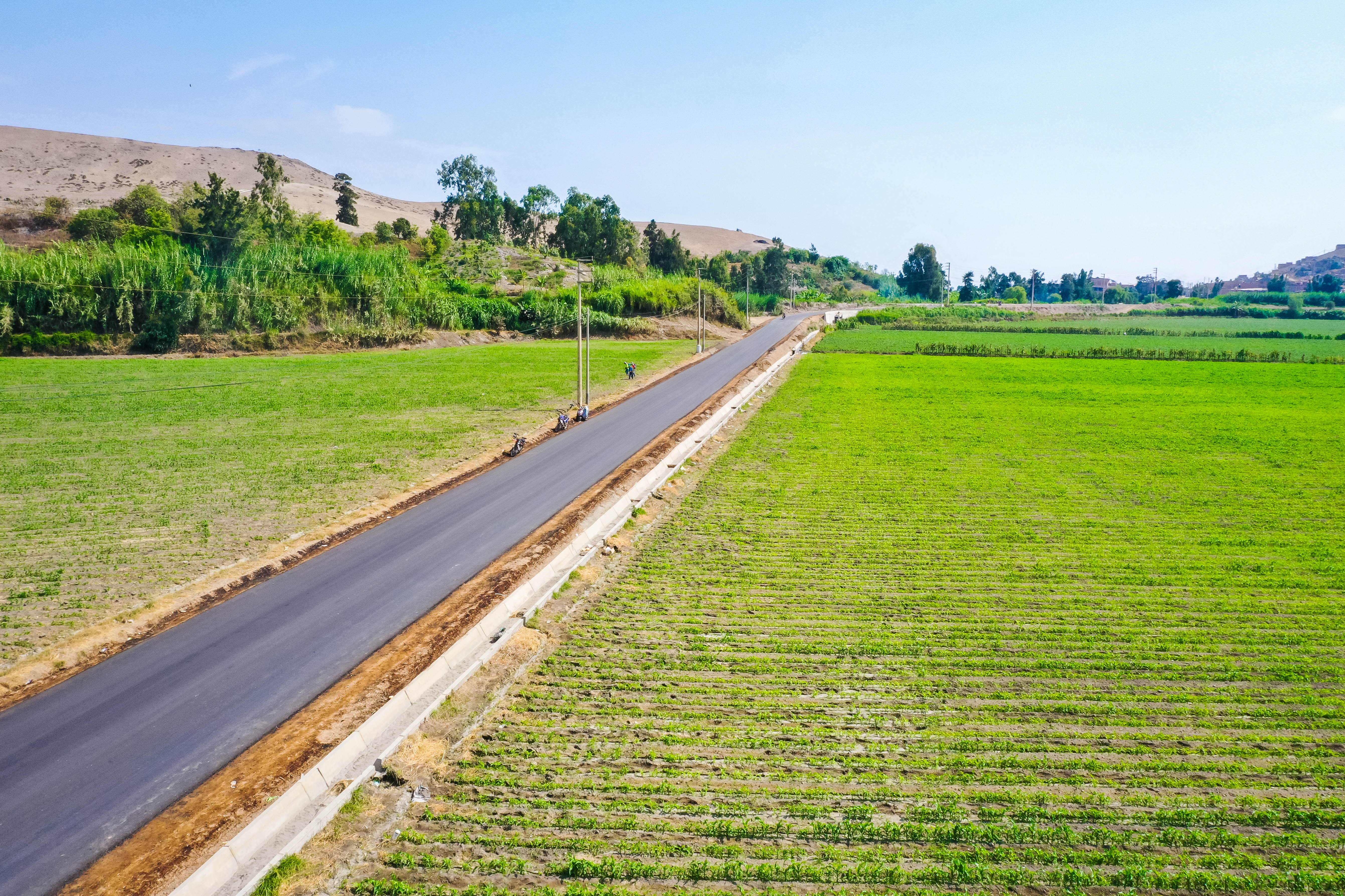 Asfaltado de carretera vecinal avanza un 90% y conectará El Molino - Los Arenales - Potao en Barranca