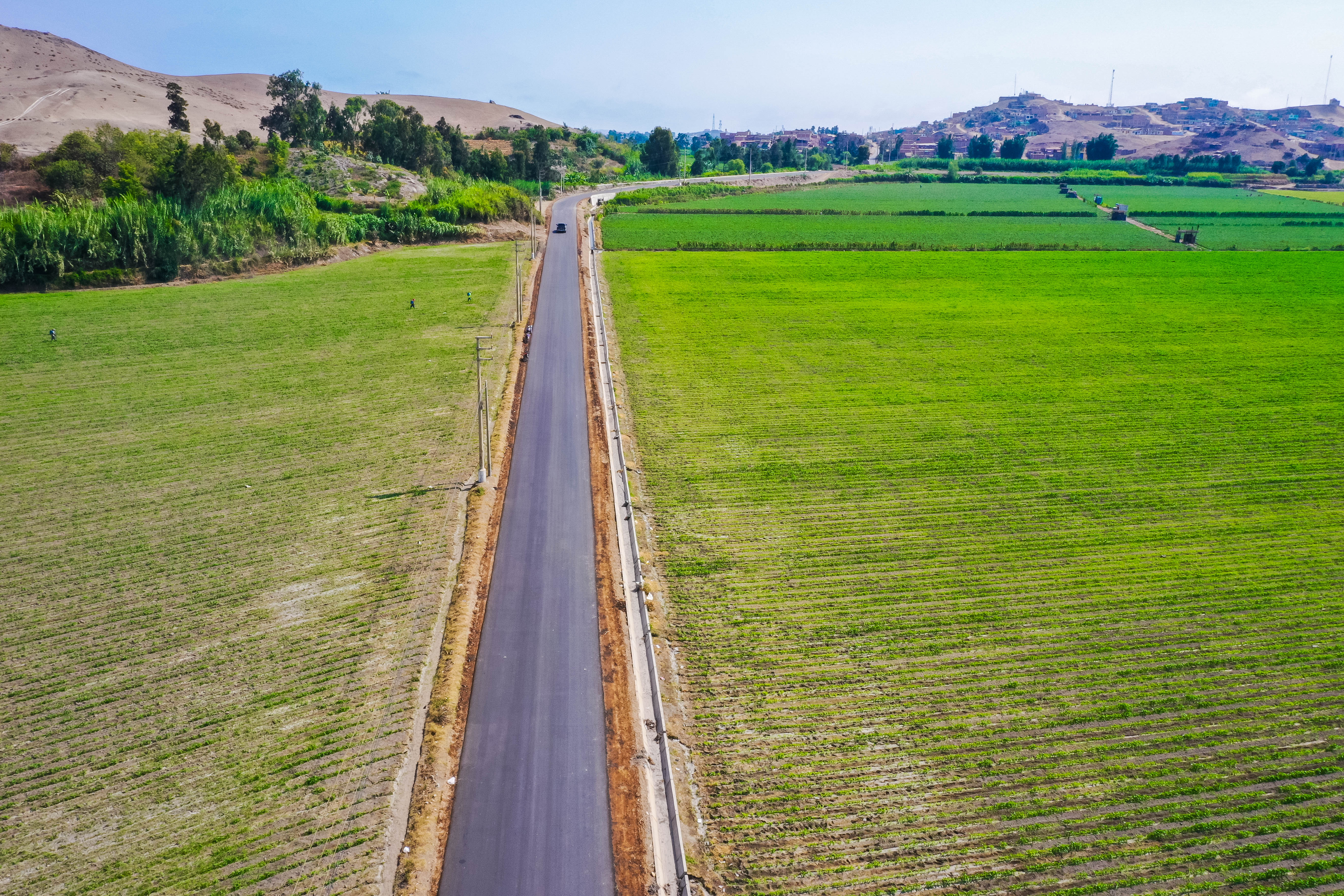Asfaltado de carretera vecinal avanza un 90% y conectará El Molino - Los Arenales - Potao en Barranca