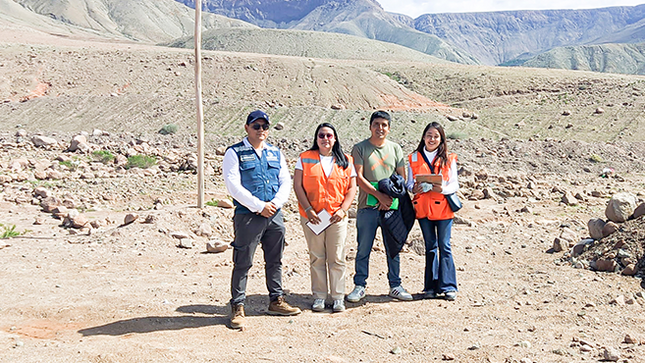Cenepred y Municipalidad Provincial de Caravelí-Arequipa realizan visita técnica a la Quebrada La Yesera