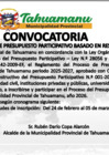 Vista preliminar de documento CONVOCATORIA PARA EL PRESUPUESTO PARTICIPATIVO POR RESULTADOS AÑO 2026 