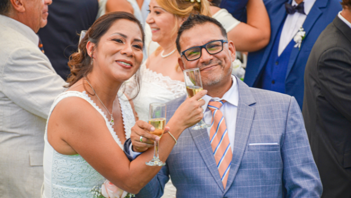 43 parejas sellan su amor en el Matrimonio Civil Comunitario de San Borja