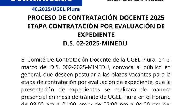 comunicado