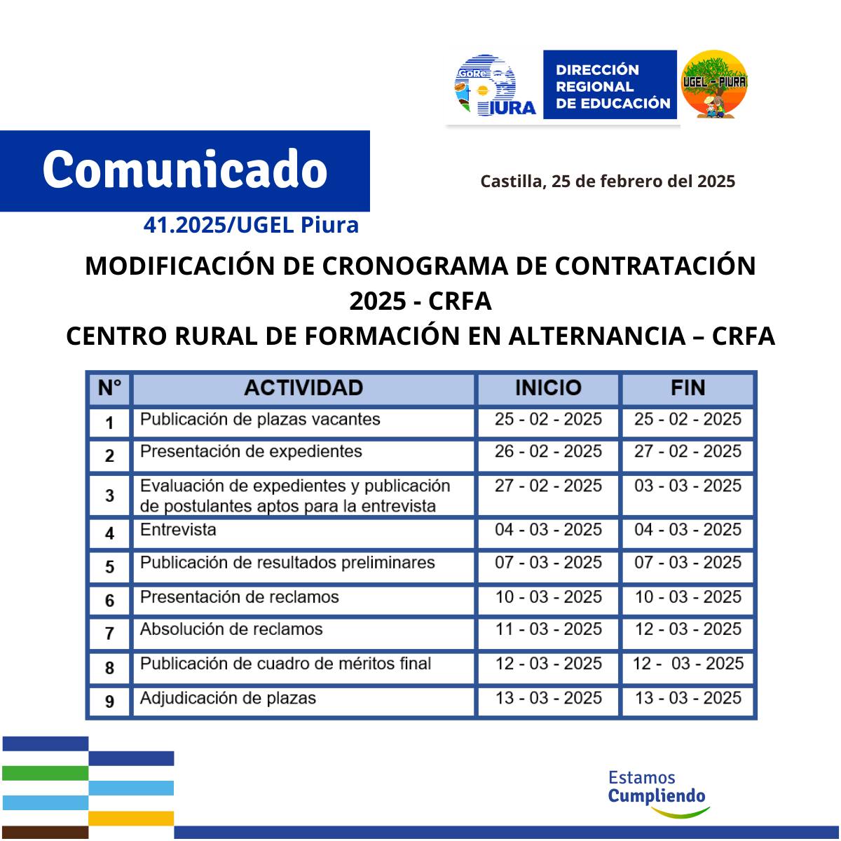 Comunicado