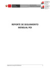 Vista preliminar de documento Reporte de Seguimiento Mensual POI-Enero