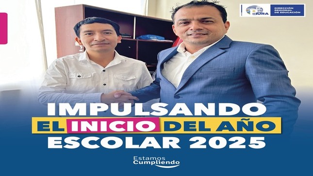 DRE Piura y Municipio de Veintiséis de Octubre coordinan inicio del año escolar 