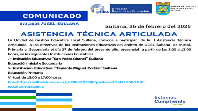 Comunicado N°73-2025