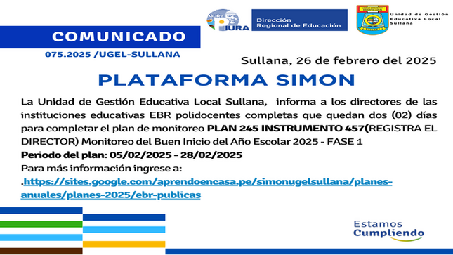 Comunicado N°75-2025