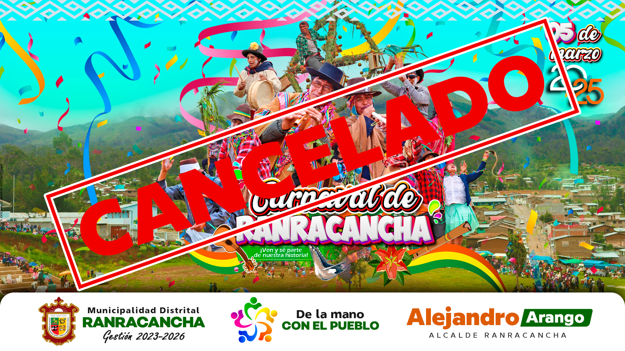 Cancelación del Carnaval de Ranracancha 2025