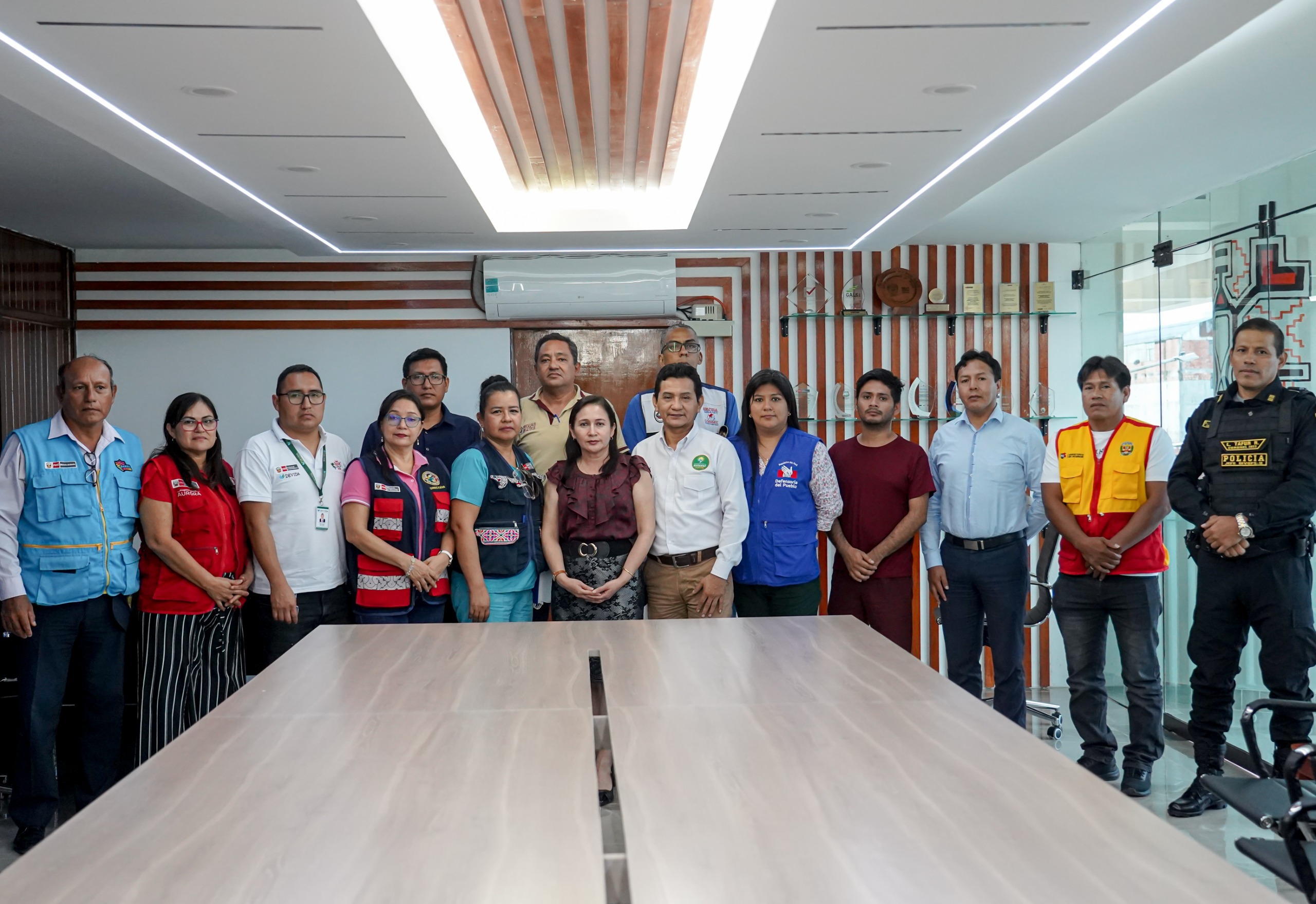 Integrantes del COPROSEC de Coronel Portillo.