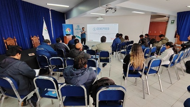 Cenepred brinda curso básico sobre prevención y reducción del riesgo al GTGRD y ET del Gore Cajamarca