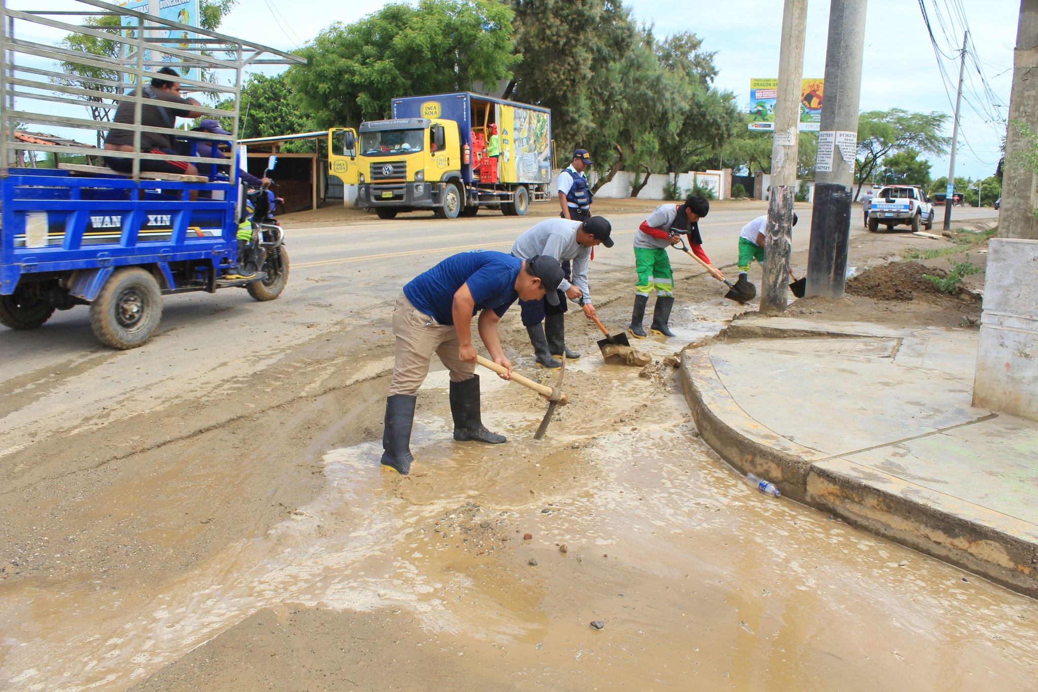 Foto Trabajos de limpieza por las lluvias