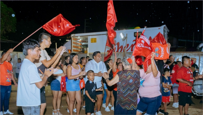 Foto Bando rojo inicia su fiesta de carnavales 2025 en Cancas