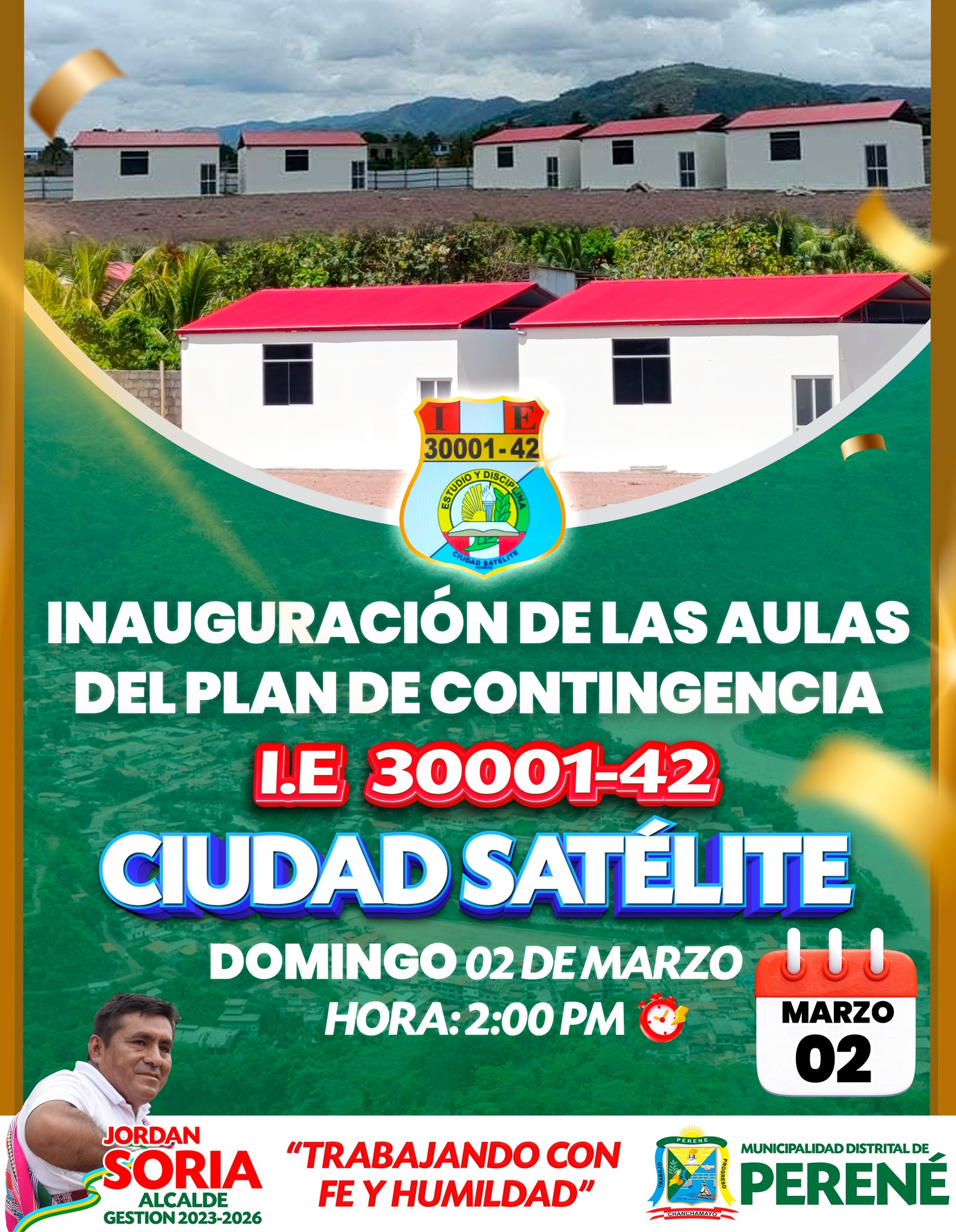 Gran Inauguraci贸n De Las Aulas Del Plan De Contingencia - Ciudad Sat茅lite