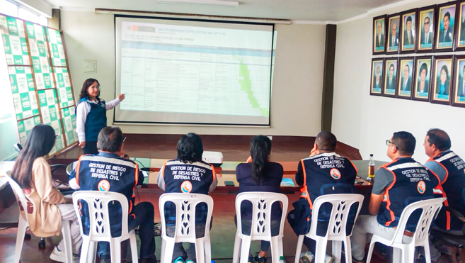 Barranca, Supe y Supe Puerto fortalecen sus capacidades en prevención y reducción con el apoyo de Cenepred