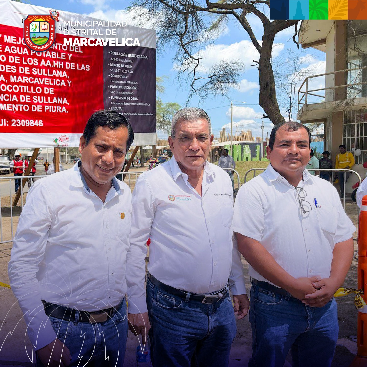 Marcavelica tendrá mejores sistemas de agua potable y alcantarillado