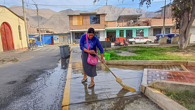 Los trabajos de limpieza en San Jacinto no paran