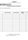 Vista preliminar de documento Formato 03 - Relación de Equipos biomédicos