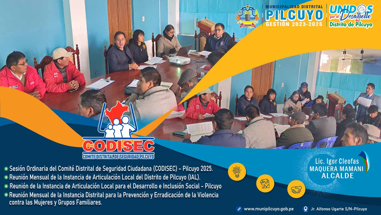 Auditorio de la Municipalidad Distrital de Pilcuyo