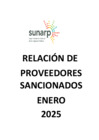 Vista preliminar de documento PROVEEDORES SANCIONADOS - ENERO 2025