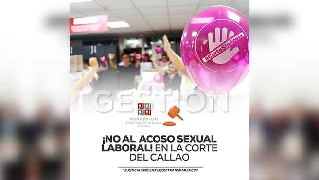 ¡No al acoso sexual laboral! en la Corte Superior de Justicia del Callao