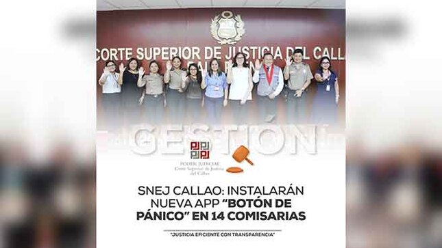 SNEJ Callao: Instalarán nueva App “Botón de pánico” en 14 comisarías