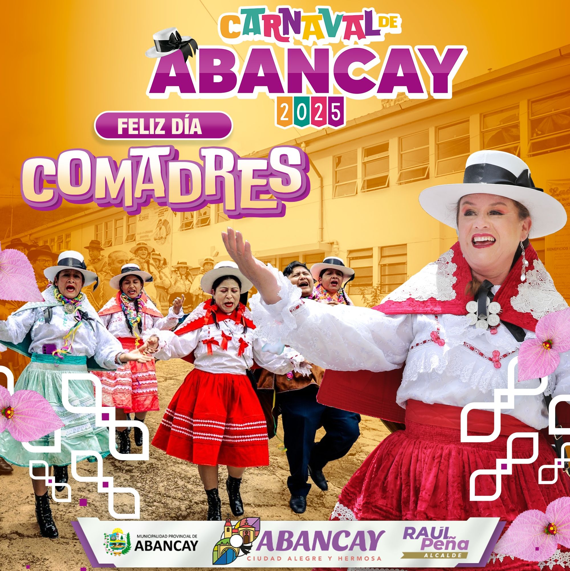 🎉✨ ¡Hoy celebramos el Día de Comadres en el marco del Carnaval de Abancay 2025! 🎭💃