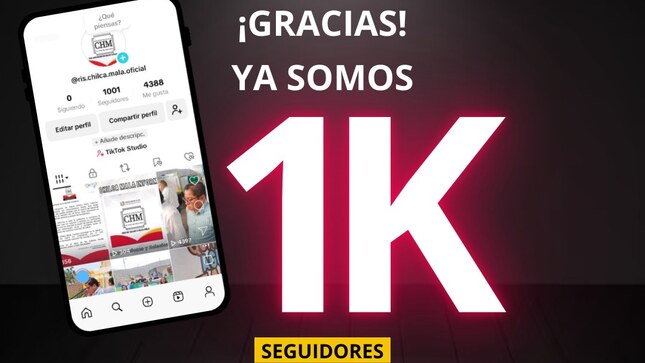 RIS Chilca Mala: Ya somos mil seguidores en Tik Tok