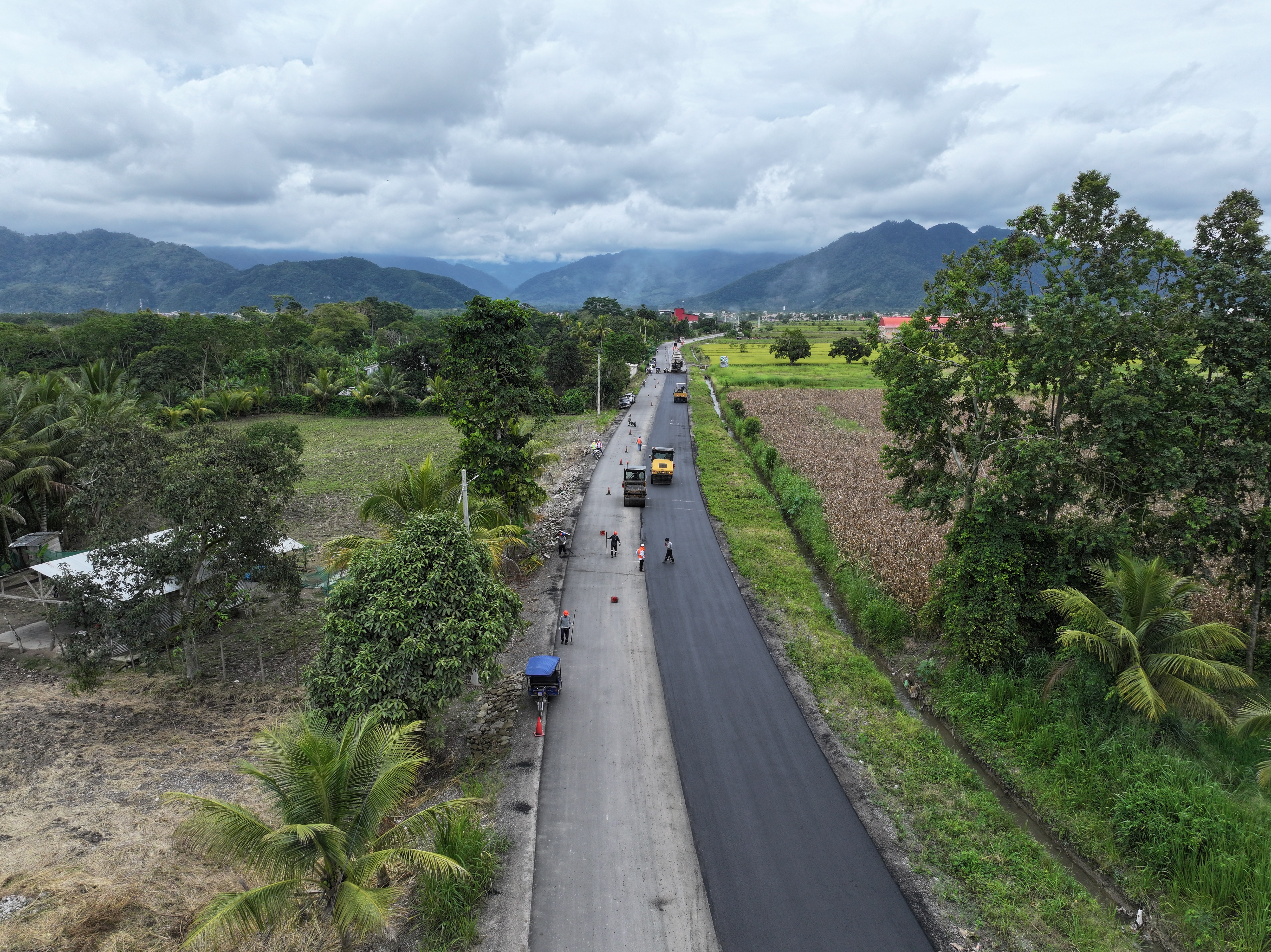 asfaltado de la carretera Nueva Cajamarca - San Fernando - Yuracyacu