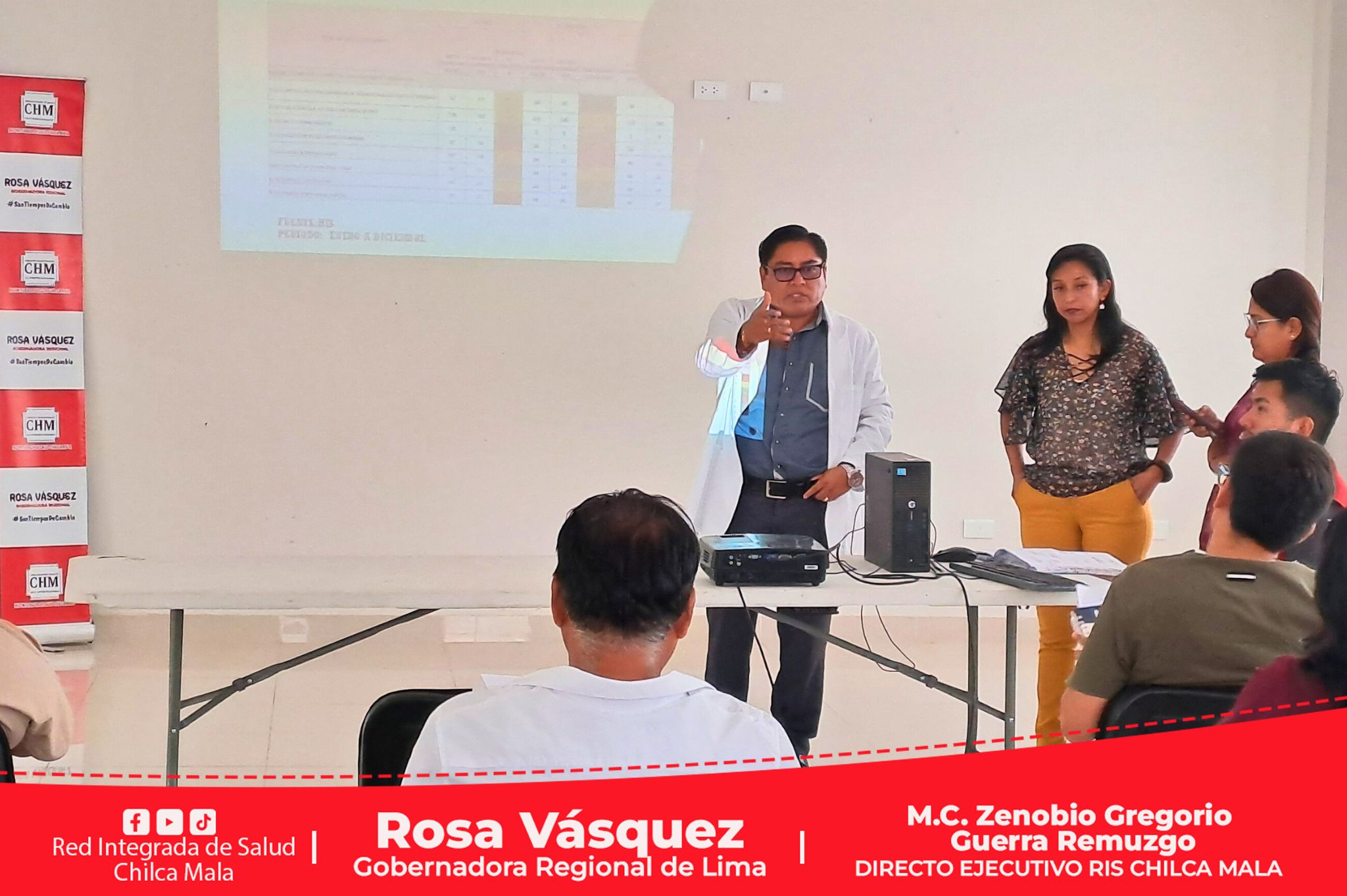 RIS Chilca Mala realiza reunión de evaluación de indicadores sanitarios