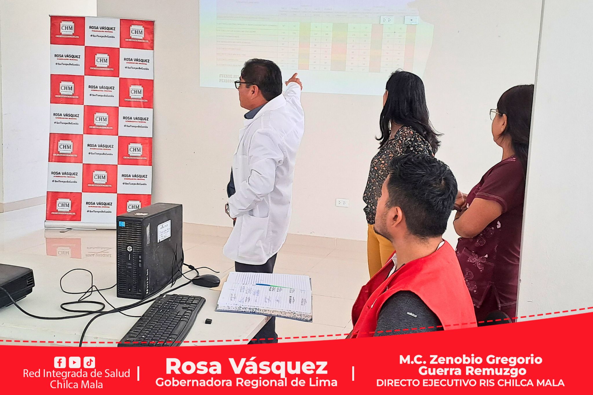 RIS Chilca Mala realiza reunión de evaluación de indicadores sanitarios