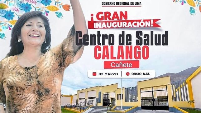 RIS Chilca Mala: Vivamos la inauguración del Centro de  Salud de Calango